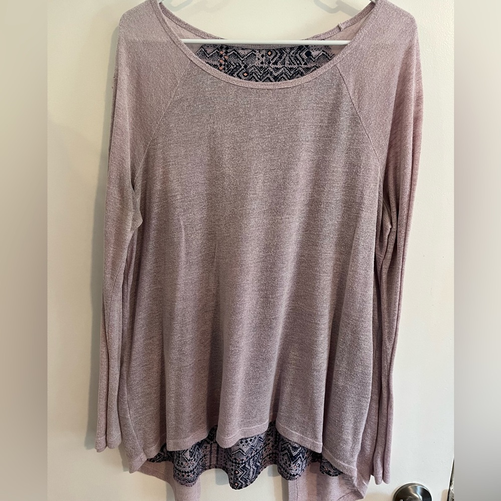 Women’s XL No Boundaries Purple Blouse